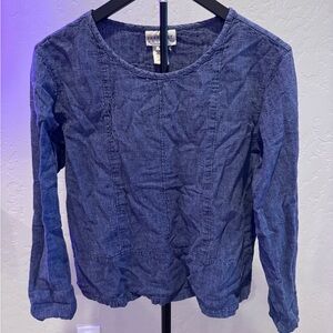 Vintage Freeport  Blue Denim Blouse